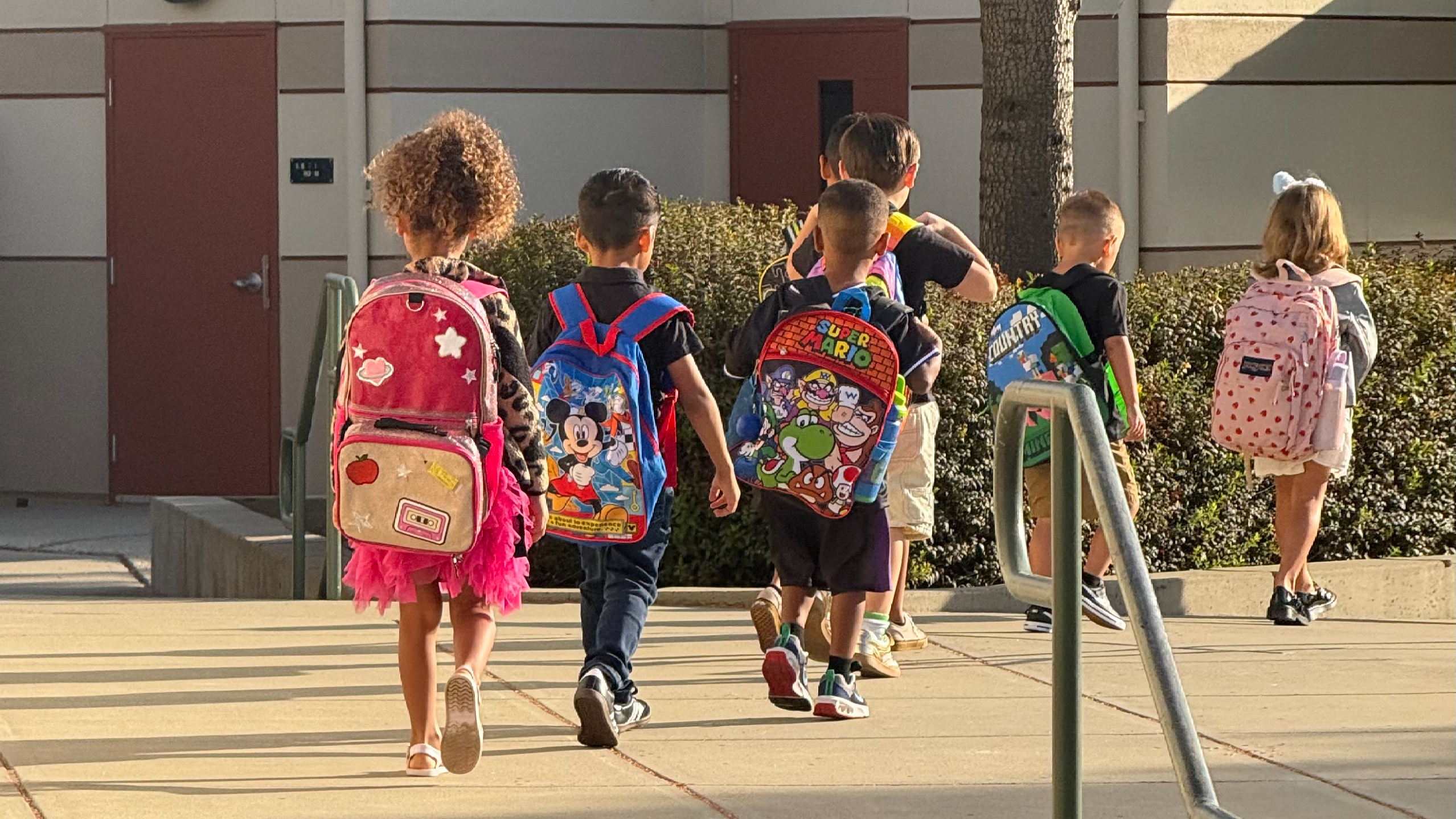 Students entering school