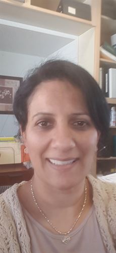 woman smiling